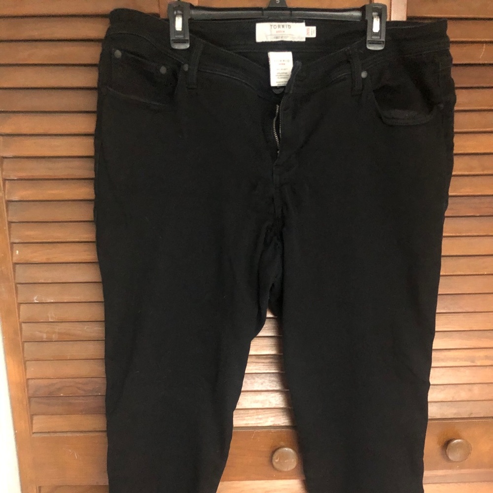 Torrid black denim skinny pants